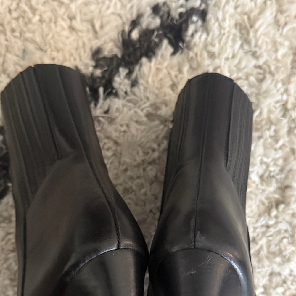 Steve Madden Elegant Black Leather Ankle Boots 7.5 - Picture 8 of 8